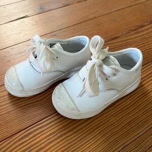 Keds White Toddler Girls Champion Toe Cap Sneakers, 4W